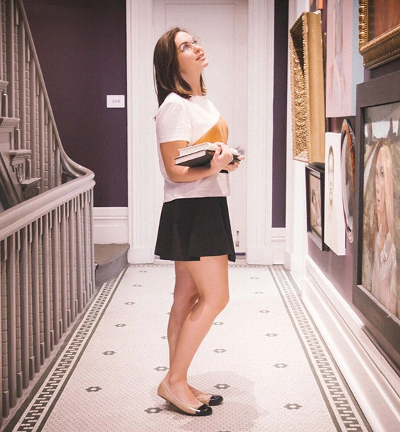 Golden Jelly Gems: Ja-Vie's Black Cap Flats for the Modern Muse